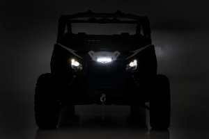 Can-Am Maverick X3 X rc Turbo R LED Light Kit - Cowl Mount - Rough Country - 6 Can-Am Maverick X3 X rc Turbo R LED Light Kit - Cowl Mount - Rough Country - 6